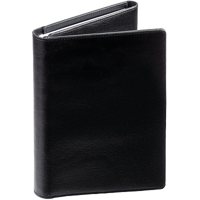 Ежедневник-портфолио Napoli, недатированный, черный (Чёрный)