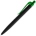 Ручка шариковая Prodir QS01 PRT-T Soft Touch, черная с зеленым - Фото 2