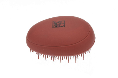 Щетка массажная Dewal Beauty серия"Прованс"с  пластиковым штифтом, овальная, коричневая (Коричневый)
