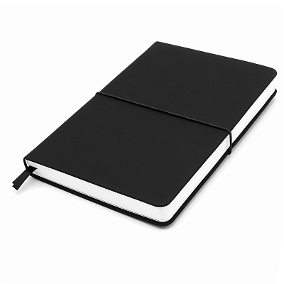Блокнот A5 Veles в твёрдом переплёте  (Чёрный)