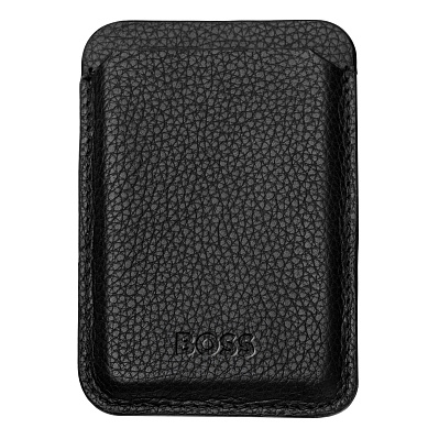 Картхолдер с магнитом HUGO BOSS - Mobile Classic Grained (Черный)