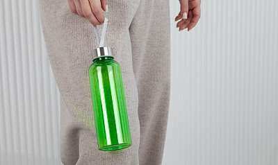 Бутылка для воды "H2O" 500 мл, зеленое яблоко