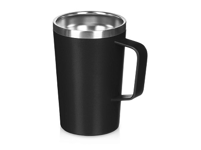 Стальная кружка с двойными стенками и порошковым покрытием Tibet (Чёрный)
