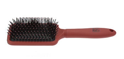 Щетка массажная Dewal Beauty серия "Прованс" с пластиковым штифтом, квадратная, коричневая13 рядов (Коричневый)