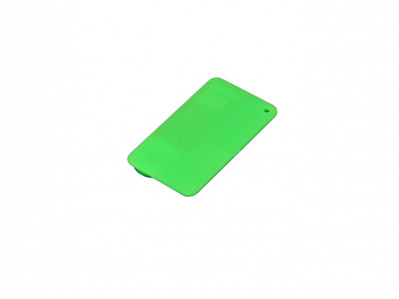 USB 2.0- флешка на 32 Гб в виде пластиковой карточки (Зеленый)
