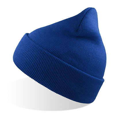 Шапка вязаная  двойная Wind-S  (Синий)
