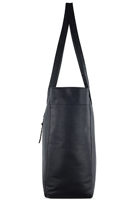 Сумка-шоппер KLONDIKE RUSH «Rachel», натуральная кожа в черном цвете, 55 х 37 х 14 см