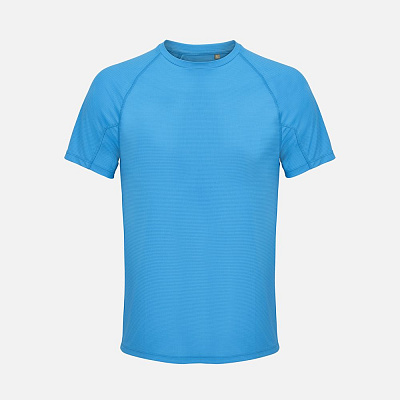 Футболка спортивная унисекс Vortex, ярко-синяя (roayl) (Бирюзовый)