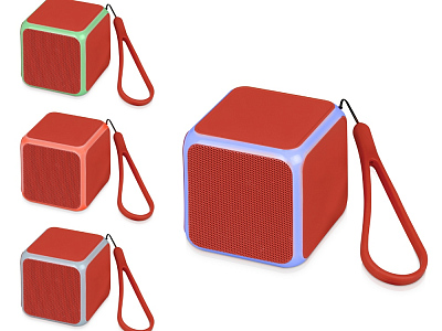 Портативная колонка Cube с подсветкой