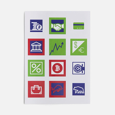 Стикерпак бумажный Industry финансы