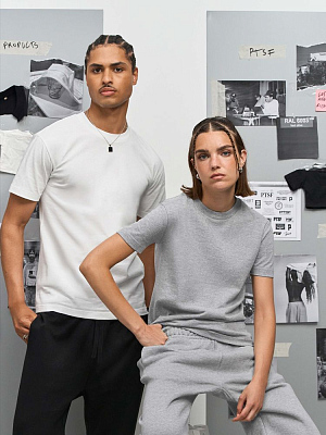 Футболка унисекс Cliff, белая