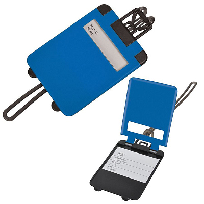 Бирка багажная "Чемодан"; синий; 5.6*7.8 см; пластик; (Синий) Бирка багажная "Чемодан"; синий; 5.6*7.8 см; пластик; (Синий)