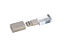 USB 2.0- флешка на 16 Гб кристалл в металле - Фото 2