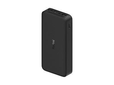 Внешний аккумулятор Redmi 18W Fast Charge Power Bank, 20000 мАч (Чёрный)