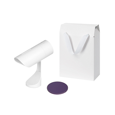 Подарочный набор Prisma, Auris, фиолетовый (увлажнитель воздуха, зарядное устройство) (Белый, фиолетовый)