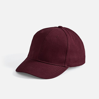Бейсболка Buffalo, бордовая (Бордовый)