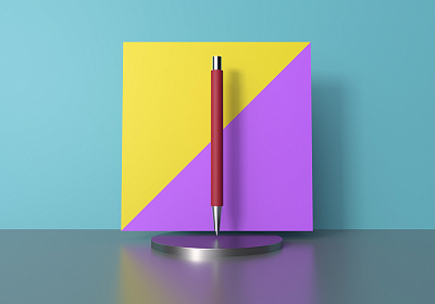 Ручка шариковая "Aurora", покрытие soft touch, красный