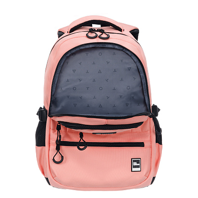 Рюкзак TORBER CLASS X, персиковый, 46 х 32 х 13 см + Мешок для сменной обуви в подарок!