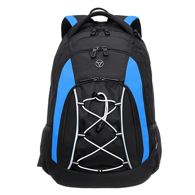 Рюкзак TORBER ROCKIT с отделением для ноутбука 15" /синий, полиэстер, 33х19х45 см, 28 л (Черный)