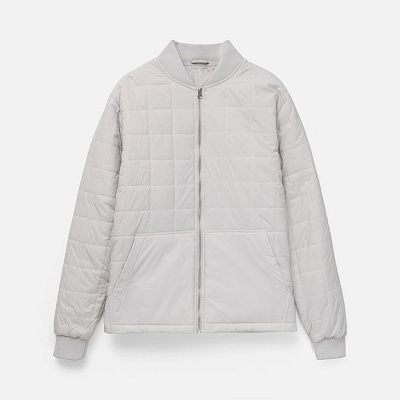 Куртка унисекс Warmbridge, светло-серая (Серый) Куртка унисекс Warmbridge, светло-серая (Серый)