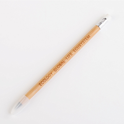 Вечный карандаш "Groot" с ластиком, бамбук, бежевый