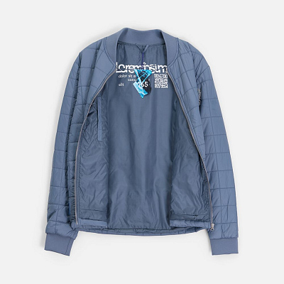 Куртка унисекс Warmbridge, синяя (джинс)