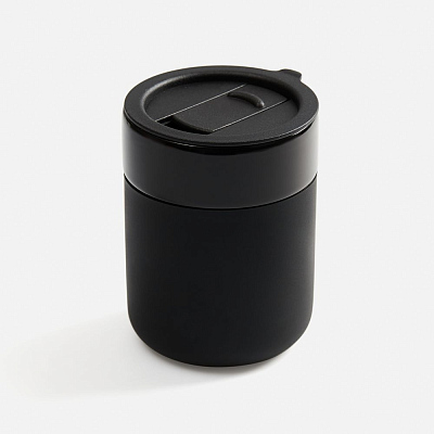 Кружка Nabo с силиконовым держателем, черная (Чёрный)