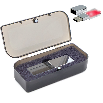 Флешка Moon 16 Гб в футляре  (Красный)