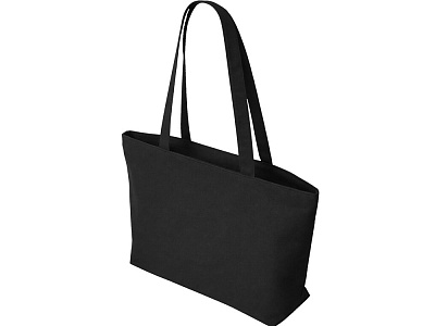 Сумка на молнии Purch из хлопка 340 г/м2 (Чёрный)