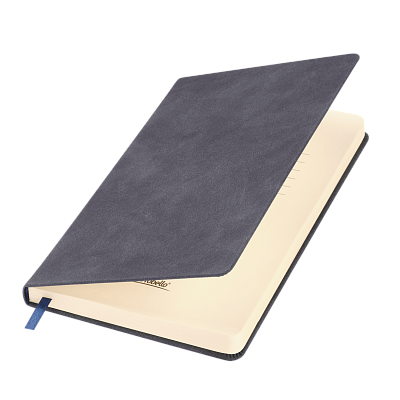 Ежедневник Stella недатированный с магнитом на обложке, синий (Синий, бежевый)