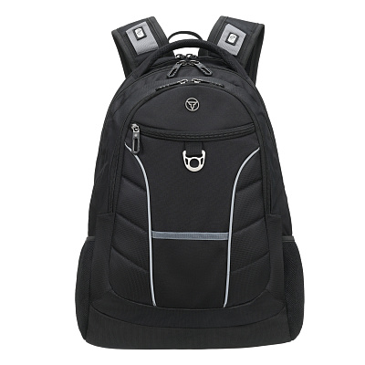 Рюкзак TORBER XPLOR с отделением для ноутбука 15", чёрный, полиэстер 600D, 35x20x47 см, 33л (Черный)