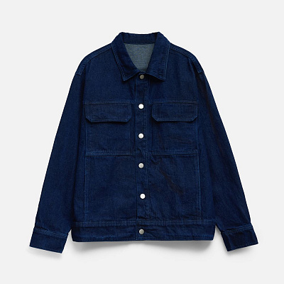 Куртка джинсовая O2, черная (Тёмно-синий)