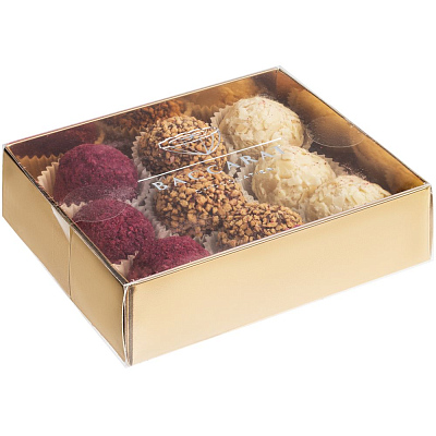 Шоколадные конфеты ручной работы Dulceneo, 9 шт (Шоколадный)