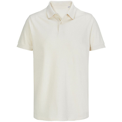 Рубашка поло унисекс Pacific, светло-бежевая (неокрашенная) (Бежевый)