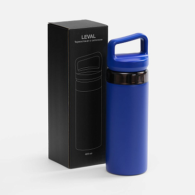 Термостакан Leval с ситечком, синий