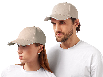 Бейсболка Cancun (Песочный, белый)