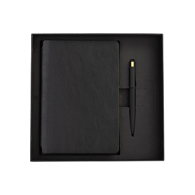 Набор подарочный "Форум"  (Черный с золотом)