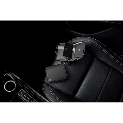 Портмоне VICTORINOX Altius Alox на молнии, чёрное, натуральная кожа, 12x2x10 см