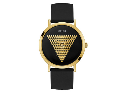 Часы наручные IMPRINT, мужские (Корпус- золотистый, циферблат- черный, крепление- черный)