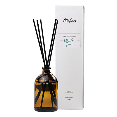 Парфюм для интерьера с аромадиффузором по мотивам Wooden pion,100мл, стекло (Зеленый)