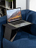 Складной стол для ноутбука с беспроводной зарядкой Kickstand Table, серый - Фото 9