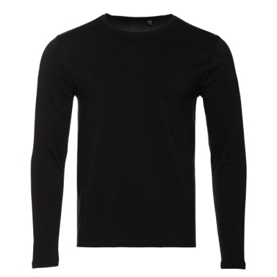 Футболка унисекс с длинным рукавом STAN хлопок/эластан 180, 35 (Чёрный)