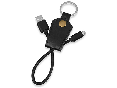 Кабель-брелок USB-MicroUSB Pelle (Чёрный)