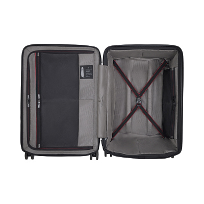 Чемодан VICTORINOX Spectra™ 3.0 Exp. Medium Case, темно-зеленый, поликарбонат Sorplas™, 46x30x69 см, 81 л