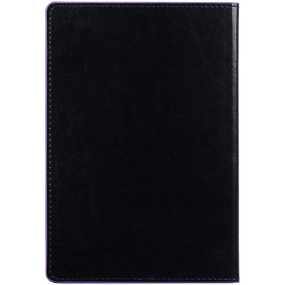 Ежедневник Alanis, недатированный, черный с фиолетовым