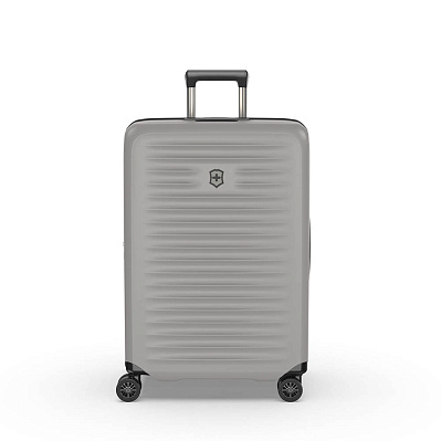 Чемодан VICTORINOX Airox Advanced, серо-белый матовый, 100% поликарбонат Makrolon, 46x29x69 см, 75 л (Cеребристый)