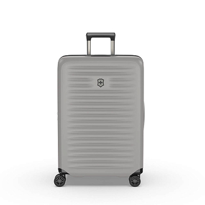 Чемодан VICTORINOX Airox Advanced, серо-белый матовый, 100% поликарбонат Makrolon, 46x29x69 см, 75 л (Cеребристый)