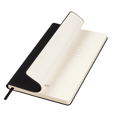 Ежедневник Spark недатированный, черный (без упаковки, без стикера) (Черный, бежевый)