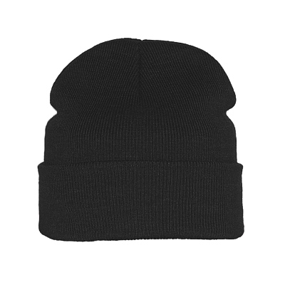 Шапка вязаная двойная ESSENTIAL (Чёрный)