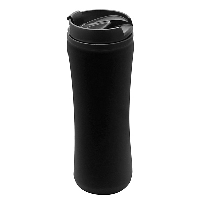 Термокружка Miora софт-тач, черный (Чёрный)